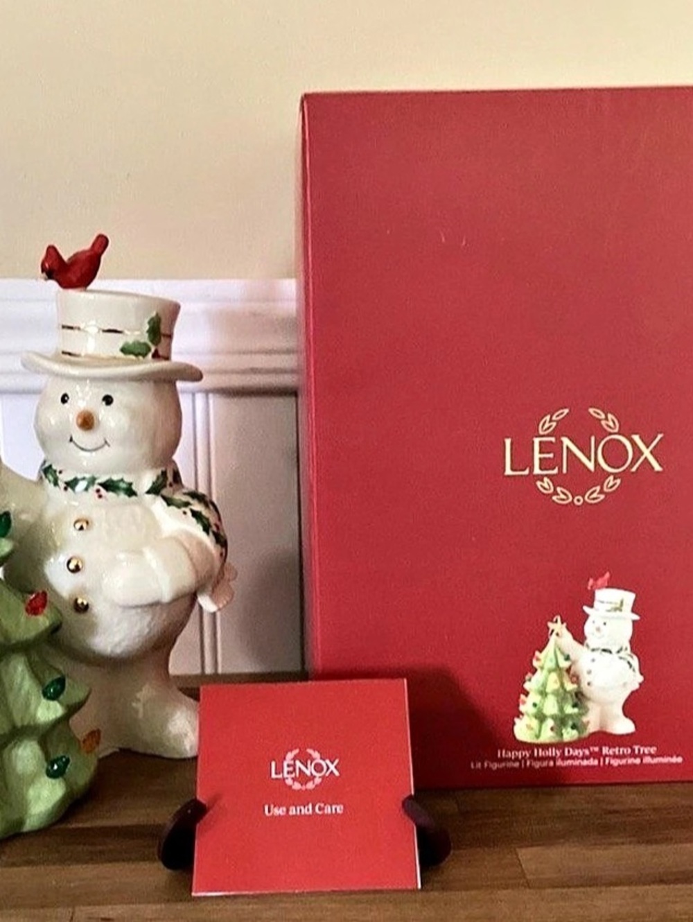 Lenox Happy Holly Days Retro Tree Christmas Set